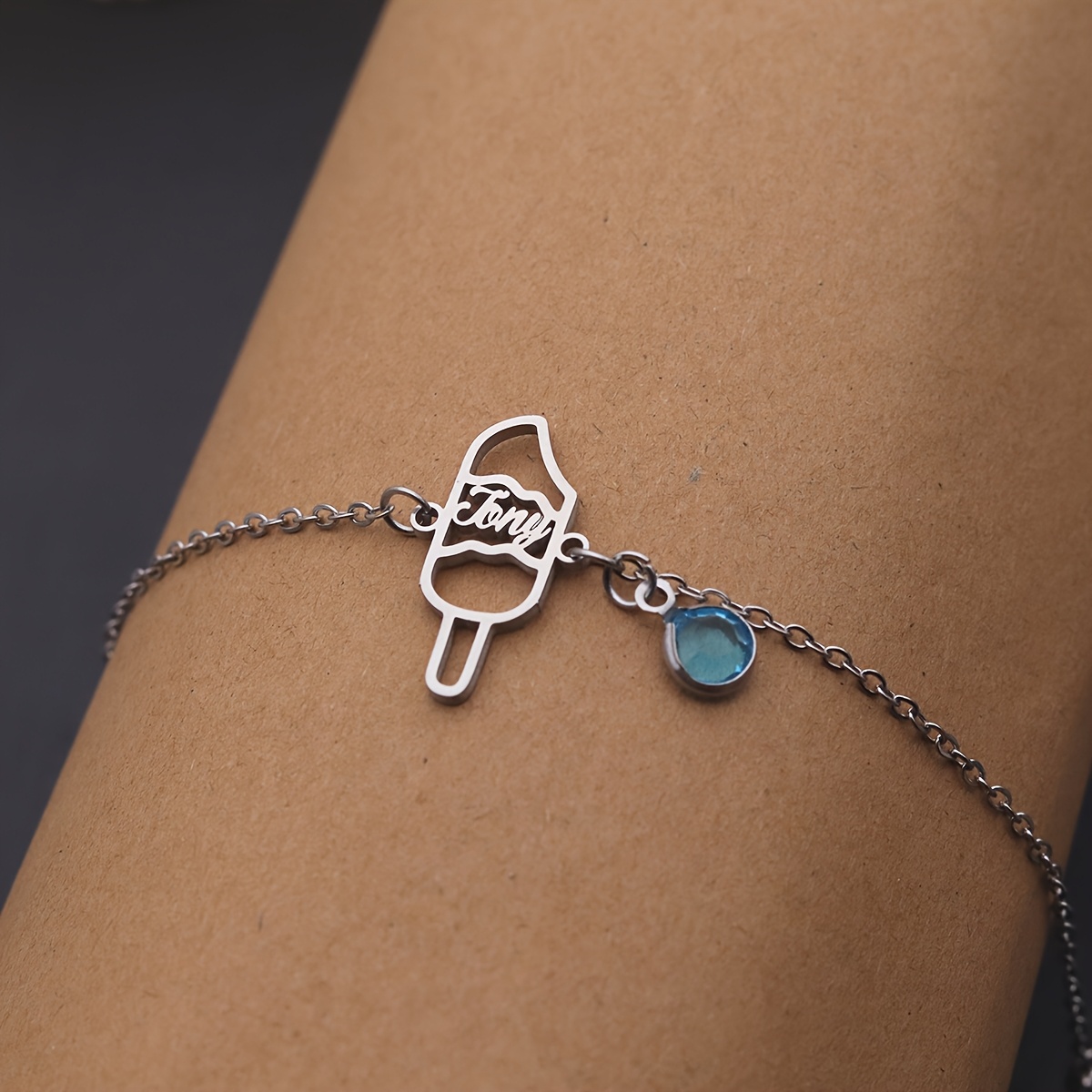 Minimalist Popsicle-Shaped Bracelet, Summer Gift Idea